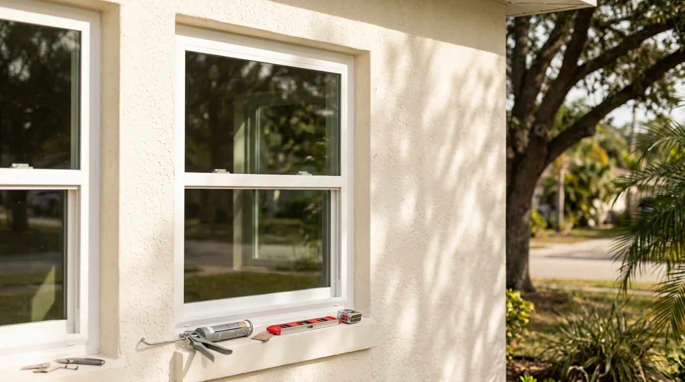 New energy-efficient windows installed in a Tampa residential home